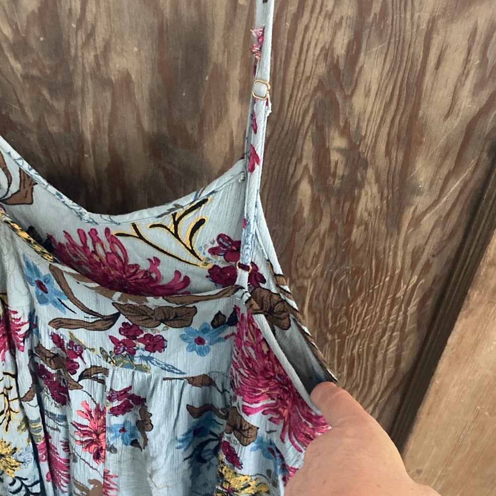 NATURAL LIFE Floral Jumpsuit SZ S - Blue and Pink with pockets - Picture 11 of 13